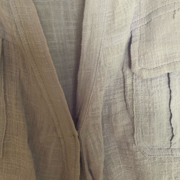 Skylar + Madison purple linen blouse - Picture 4 of 5